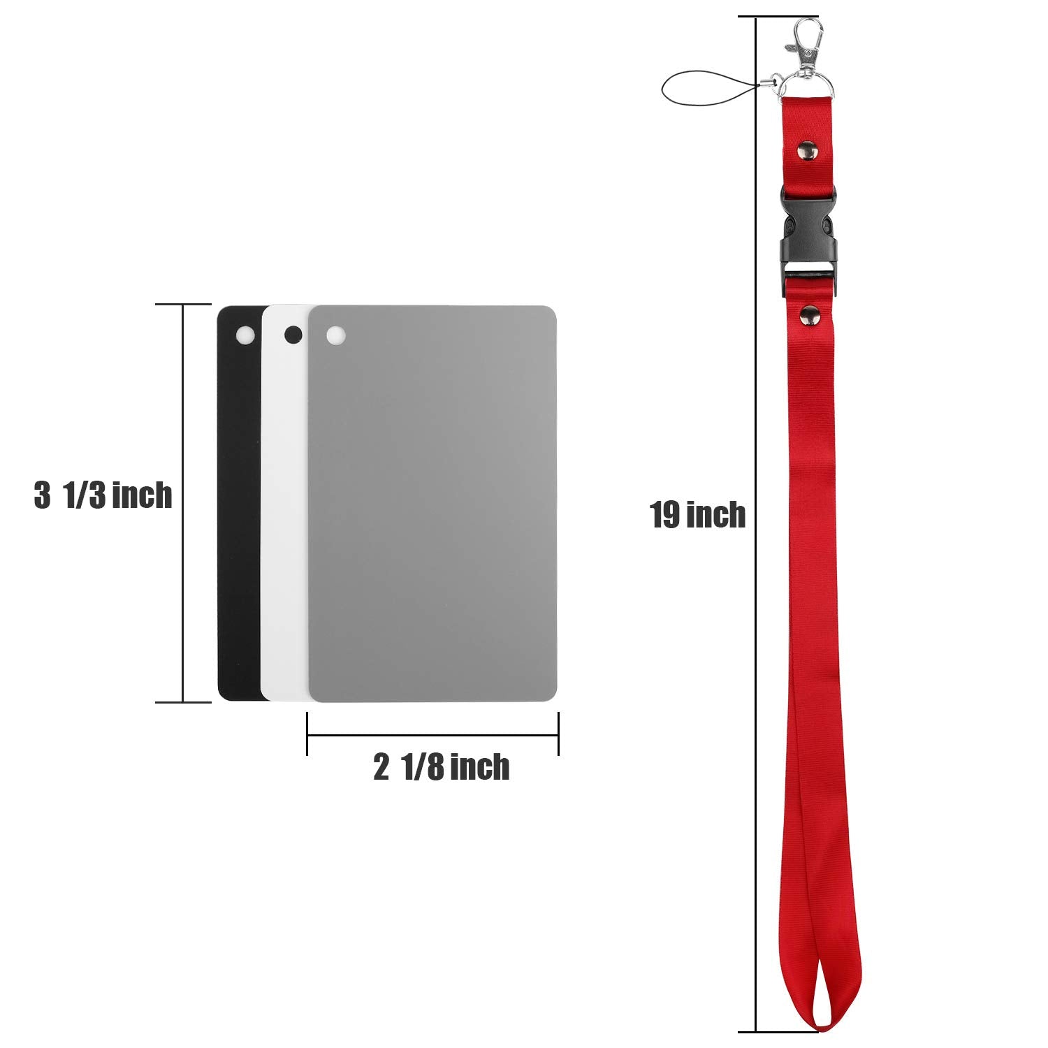 Anwenk Grey Card White Balance Card 18% Exposure Photography Card Custom Calibration Camera Checker Video, Dslr And Film