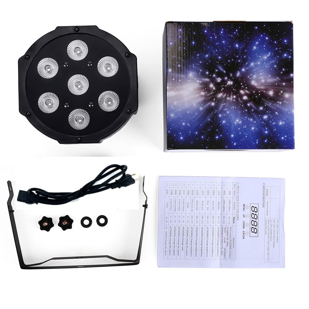 Led Par Light Stage Lights 7X12W Uplights With Strict Testing 4In1 Rgbw Led Par Lights Sound Activated Dmx512 Control Bright Dj