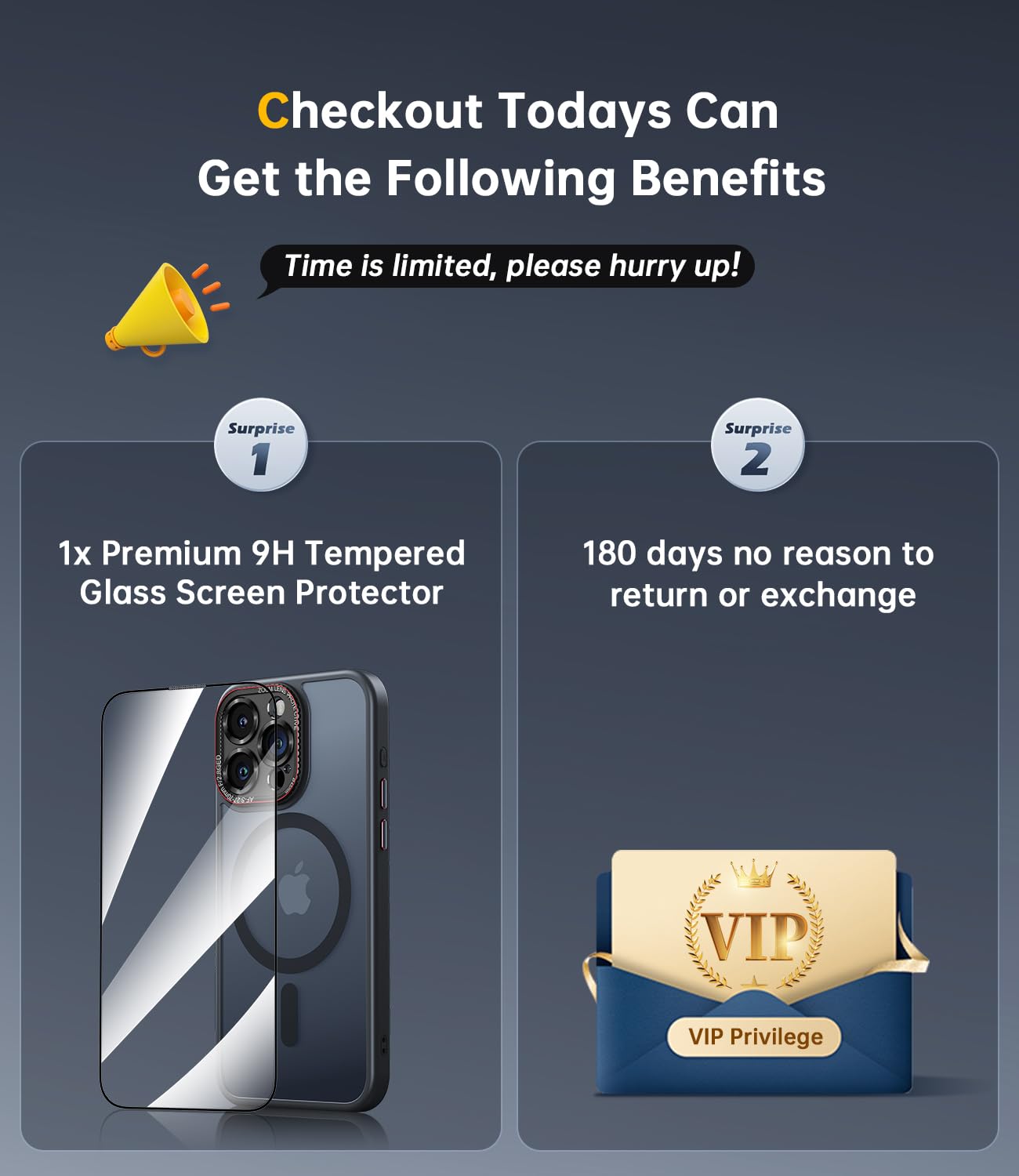 Jueshituo For Iphone 15 Pro Max Case With Integrated Camera Lens Protection, [Tailored For Magsafe] [Mil Grade Shockproof Defens