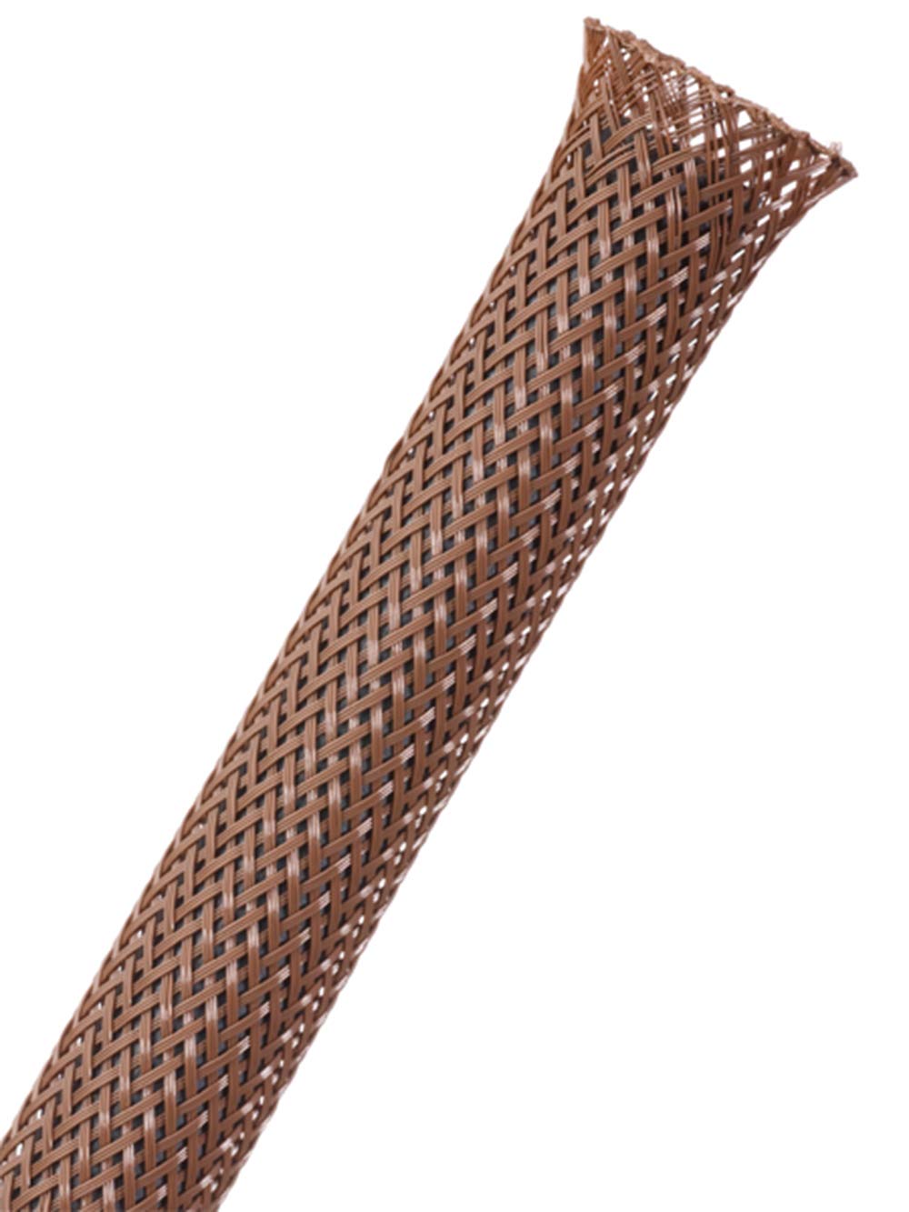 1/4'' Pet Expandable Braided Sleeving   Color: Brown   Length: 10Ft