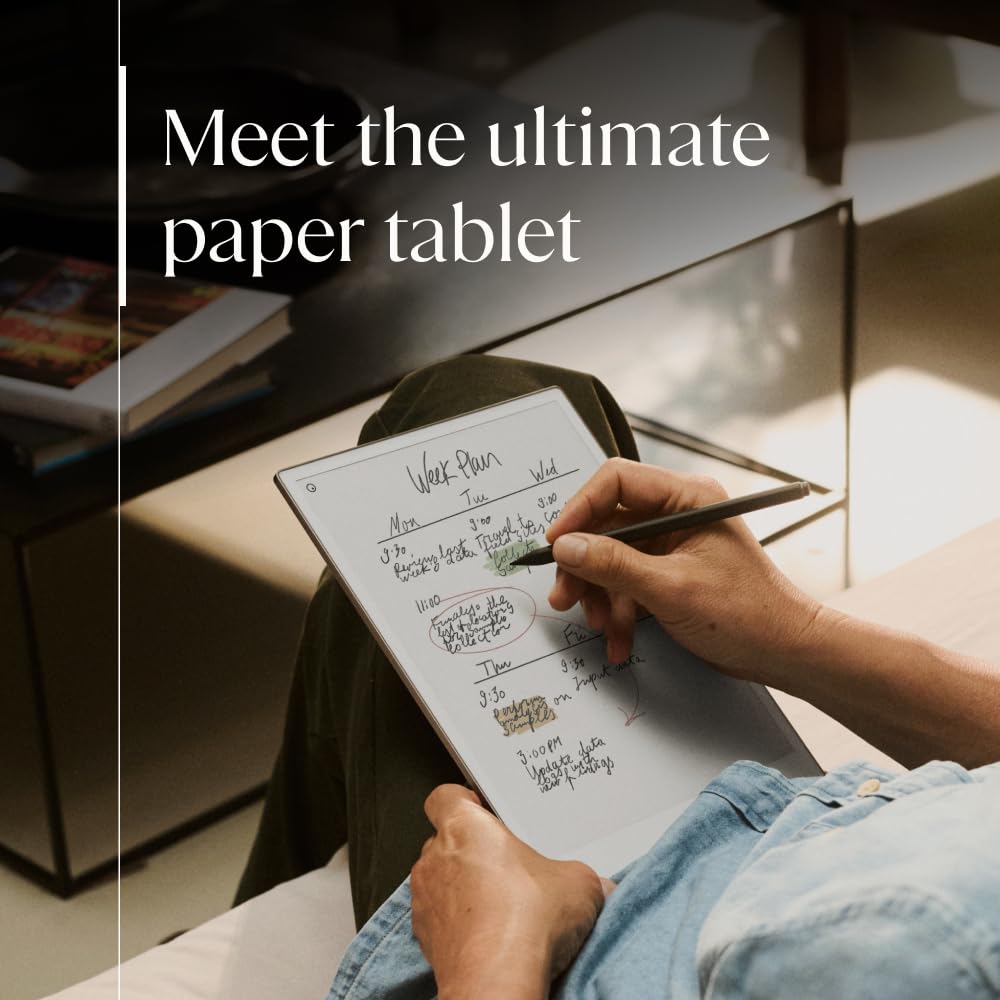 Remarkable Paper Pro Bundle   Premium Leather | Includes 11.8    Remarkable Paper Tablet, Marker Plus Pen With Eraser, And A Boo