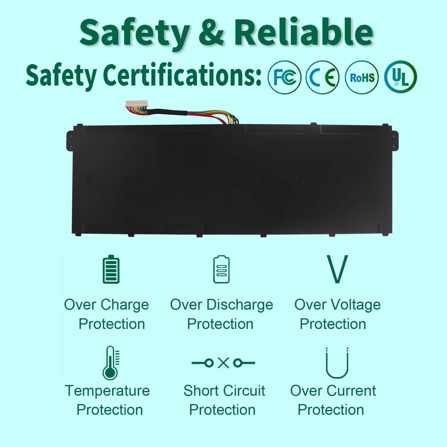 Ac14B8K Battery For Acer Predator Helios 300 N17C1 Ph315 51 Ph315 52 G3 571 G3 572 N18Q13 Nitro 5 An515 An515 53 An515 54 Aspire