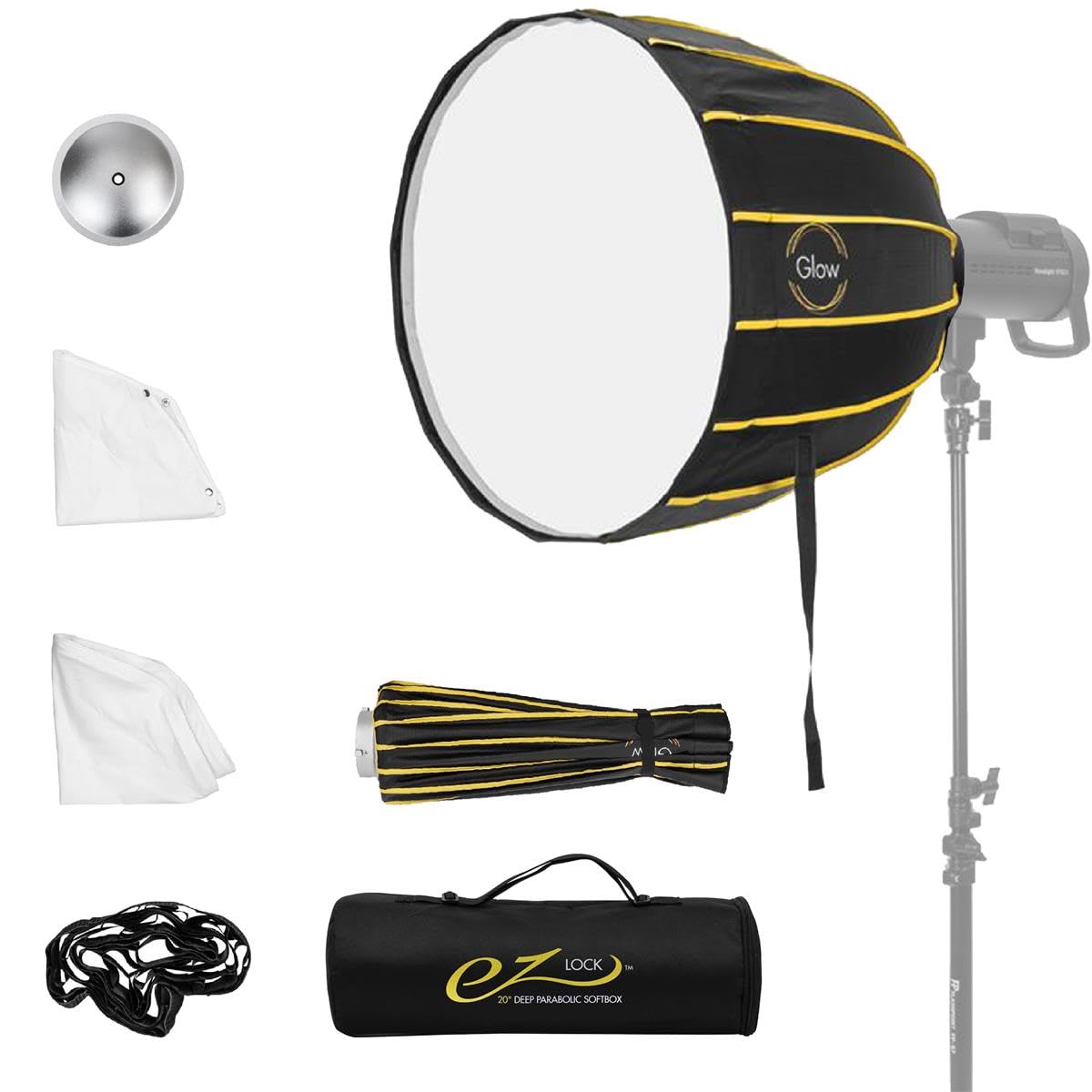 Glow EZ Lock Deep Parabolic Quick Softbox (20')