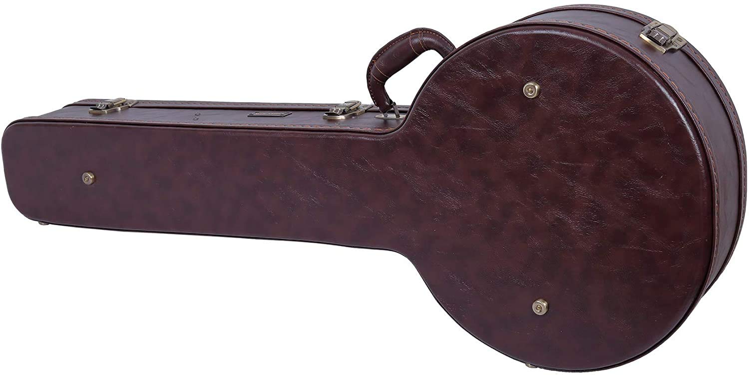 Crossrock CRW600BJBR Wooden Case for 5-String Resonator Banjo, Vintage Brown
