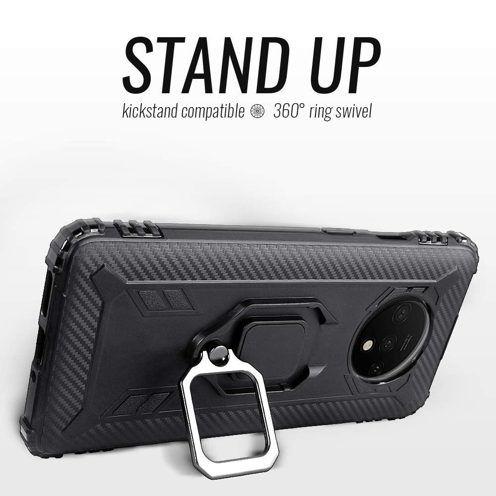 Shields Up Oneplus 7T Case | 10Ft. Drop Tested | Carbon Case | Ultra Slim | Lightweight | Scratch Resistant | Shockproof Rugged
