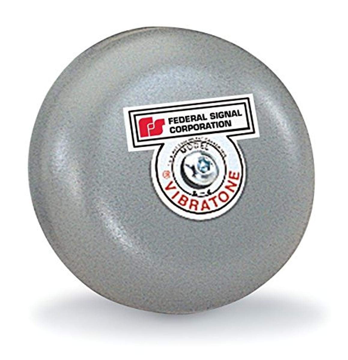 Federal Signal Bell, 120VAC, 0.08 AC, Gray
