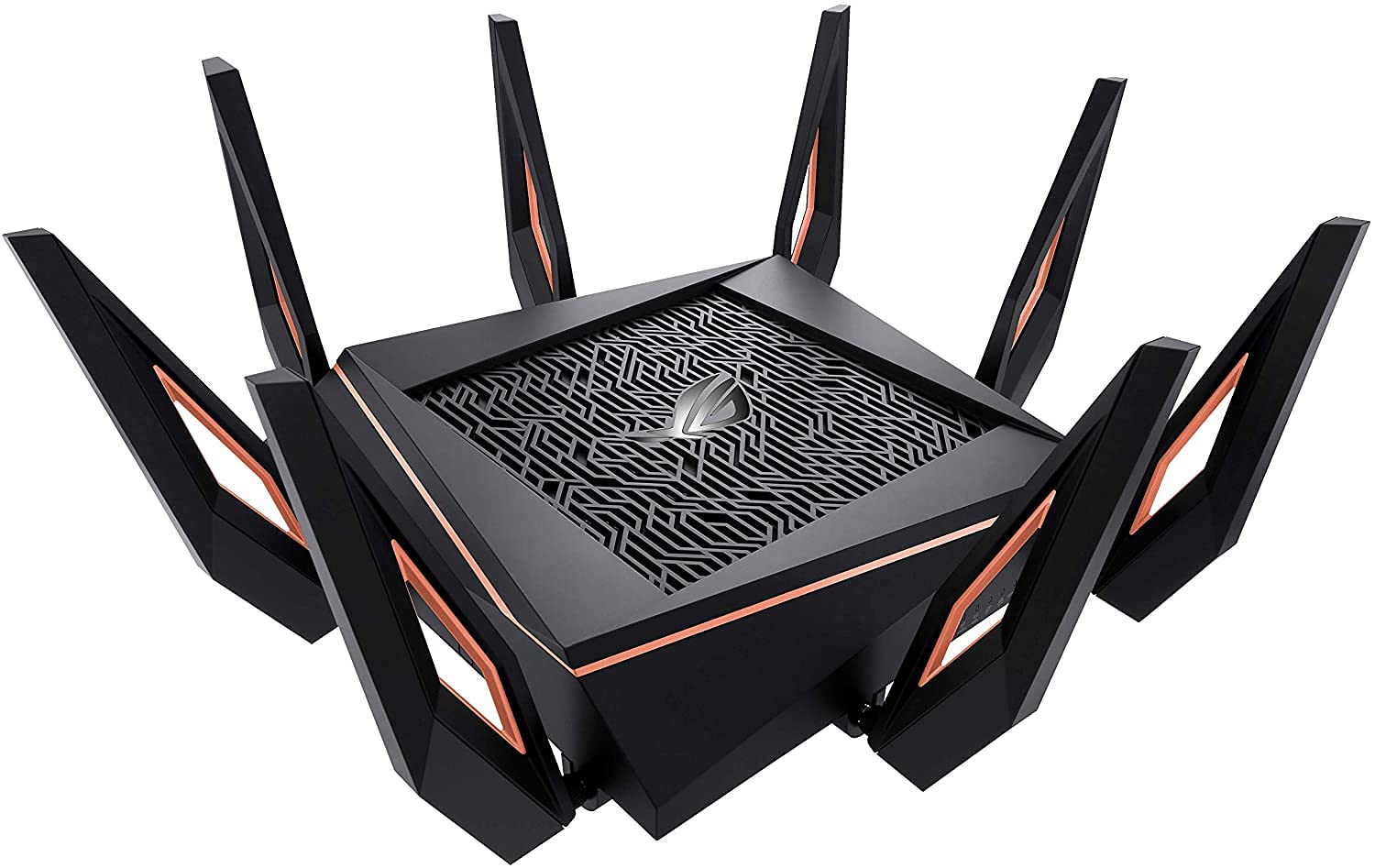 Asus Rog Rapture Wifi 6 Wireless Gaming Router (Gt Ax11000)   Tri Band 10 Gigabit, 1.8Ghz Quad Core Cpu, Wtfast, 2.5G Port, Aime