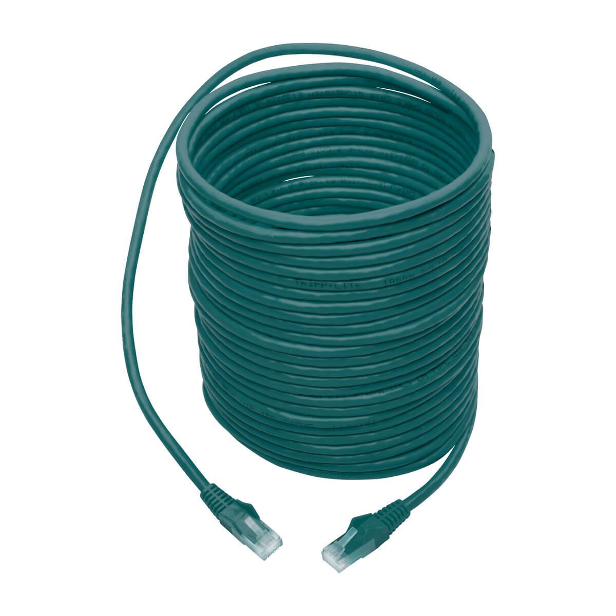Tripp Lite Cat6 Gigabit Ethernet Snagless Molded Patch Cable 24 Awg 550Mhz Premium Utp, Green, Rj45 M/M 35 (N201-035-Gn)