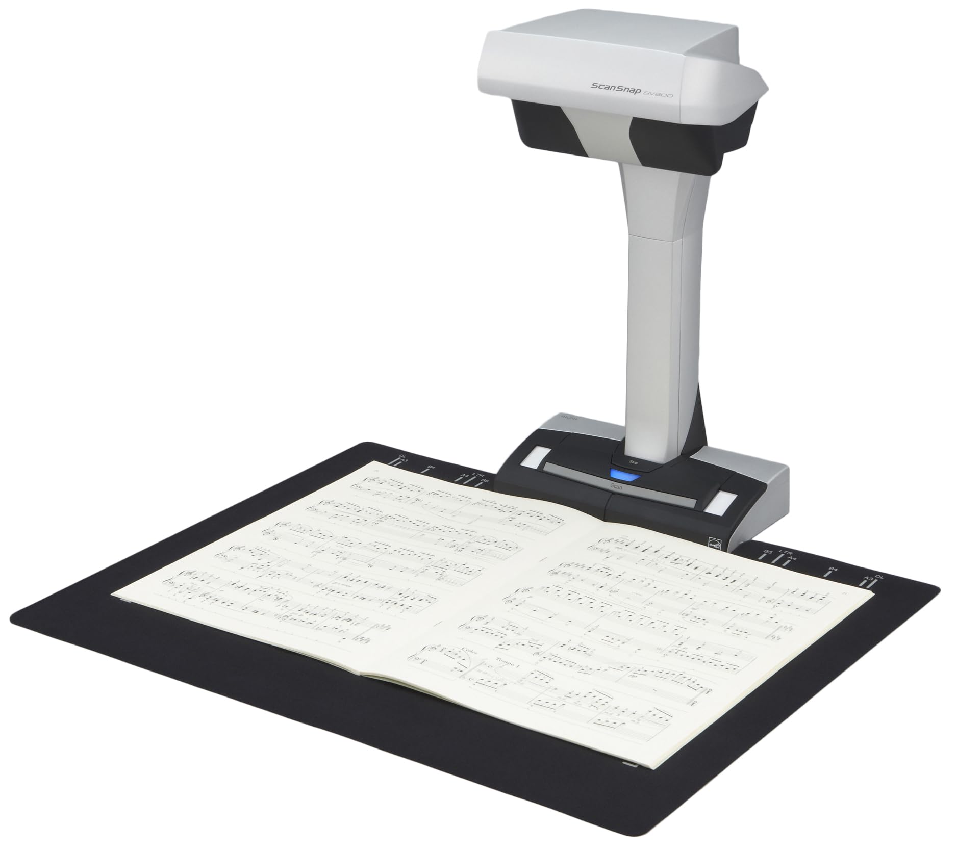 Scansnap Sv600 Overhead Book And Document Scanner, Black