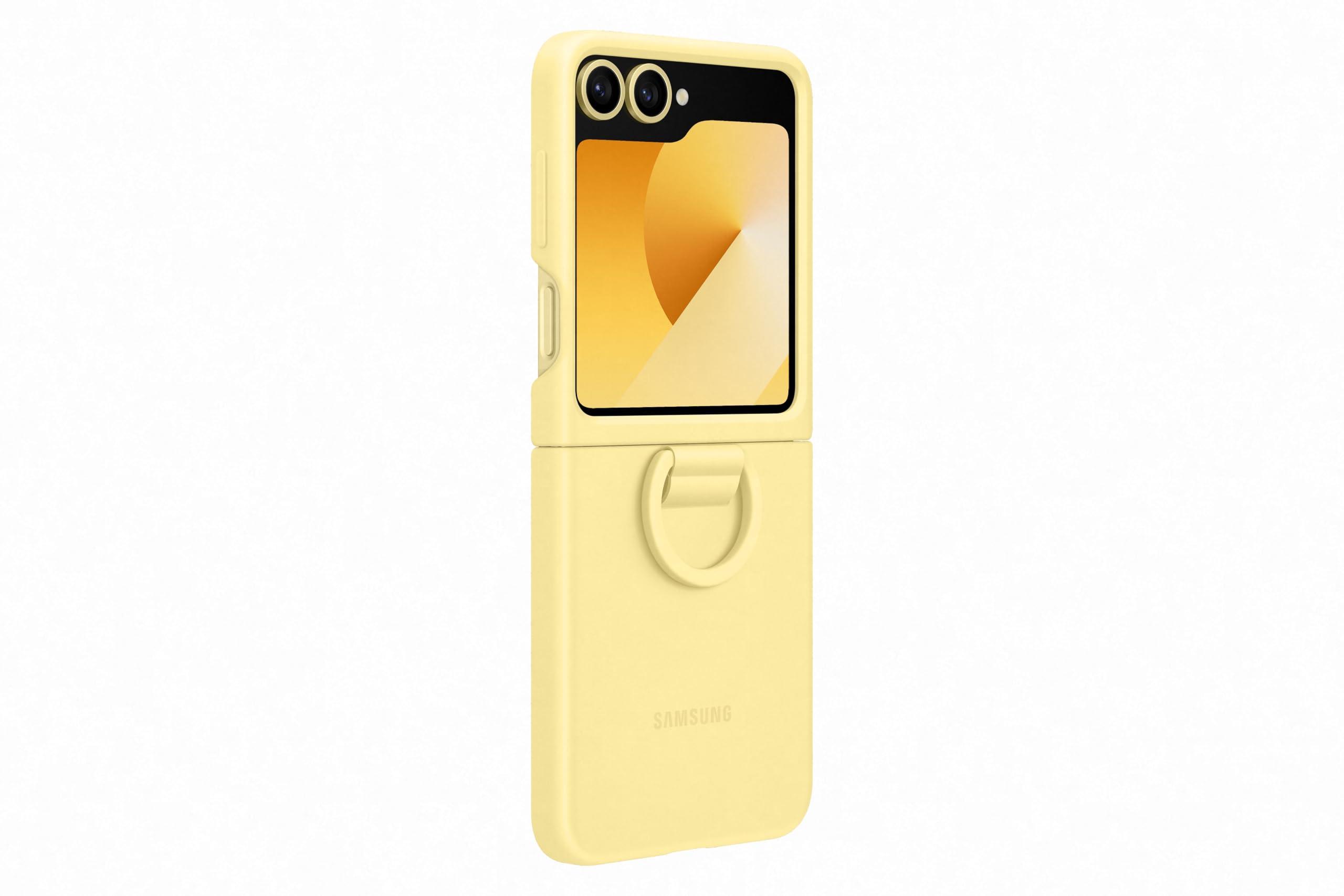 Samsung Galaxy Official Silicone Case With Ring For Galaxy Z Flip6, Yellow