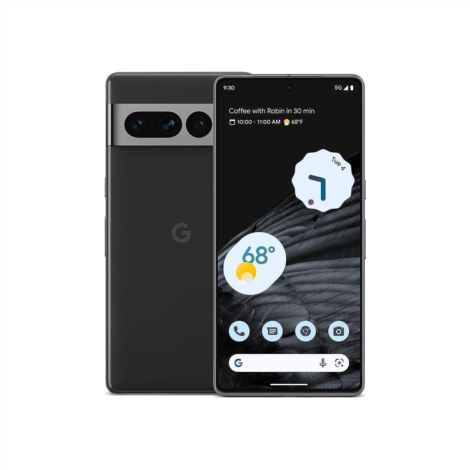 Google Pixel 7 Pro - 5G Android Phone - Unlocked Smartphone with Telephoto/Wide Angle Lens, and 24-Hour Battery - 128GB - Obsidi