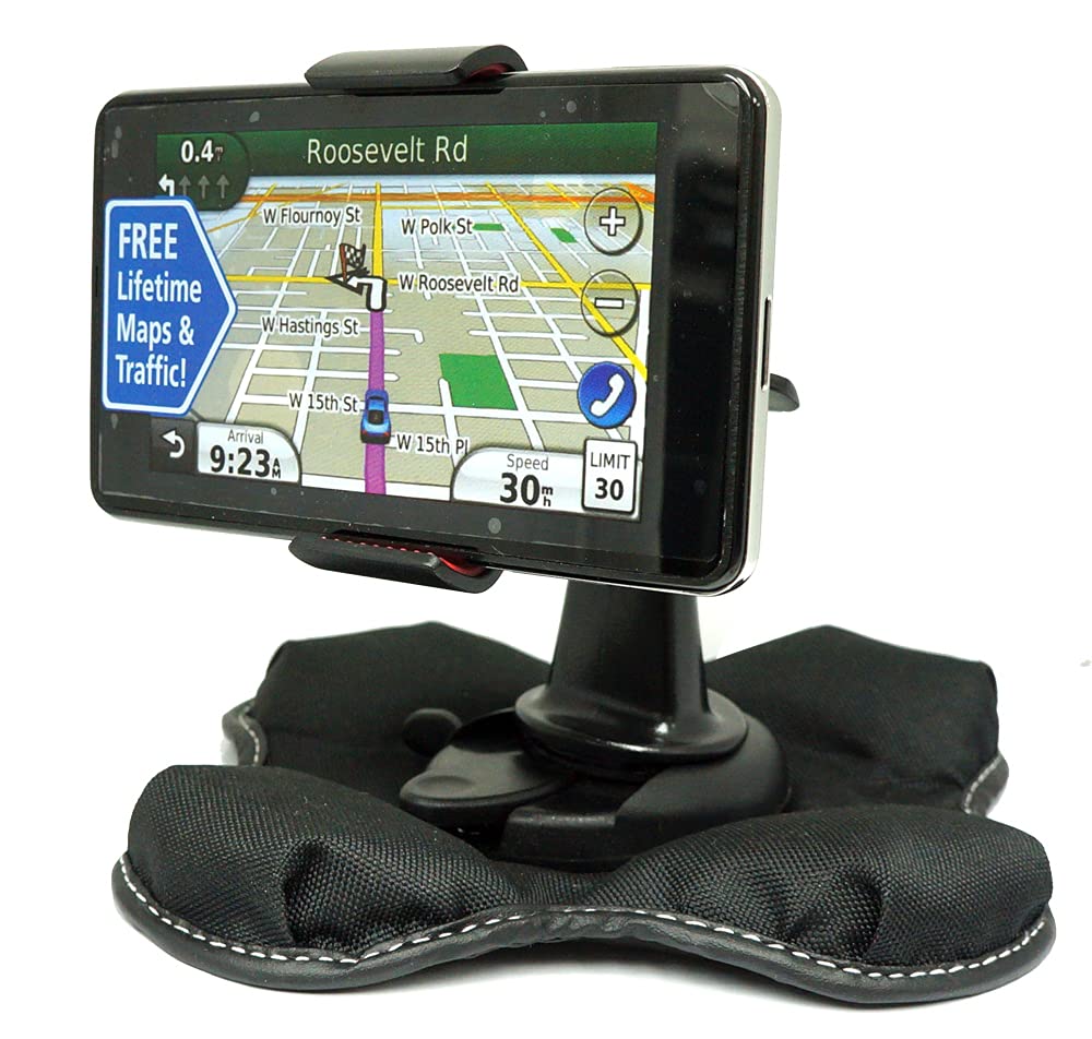 ChargerCity Nonslip Beanbag Friction Mount for Garmin Nuvi Tomtom Start XL XXL ONE VIA Magellan Roadmate Maestro 3.5 4.3 & 5 GPS