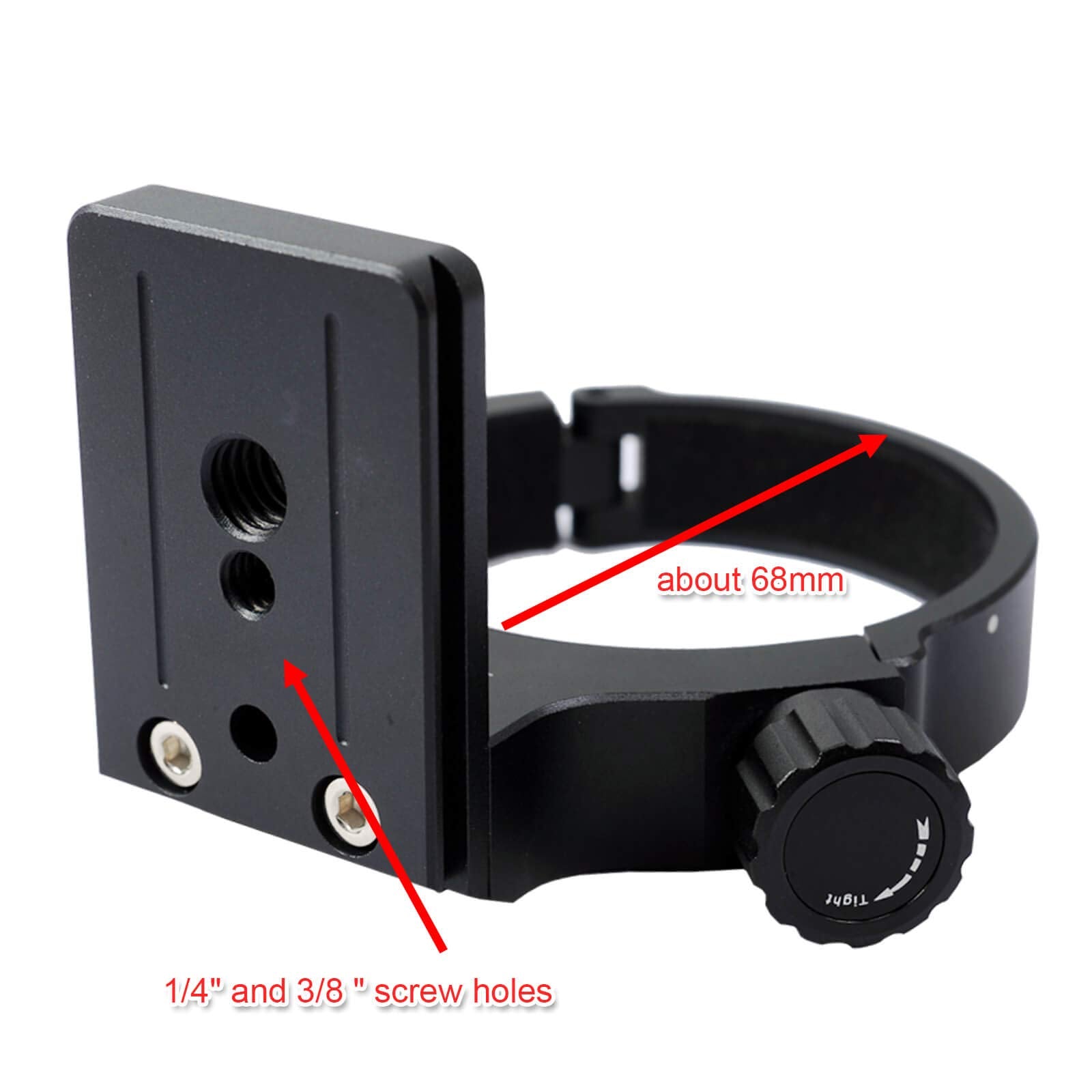 Ishoot Improved Lens Collar Tripod Mount Ring For Nikon Rt 1 Nikkor Af S 300Mm F/4E Pf Ed Vr & Af S 70 200Mm F/4G Ed Vr, Bottom