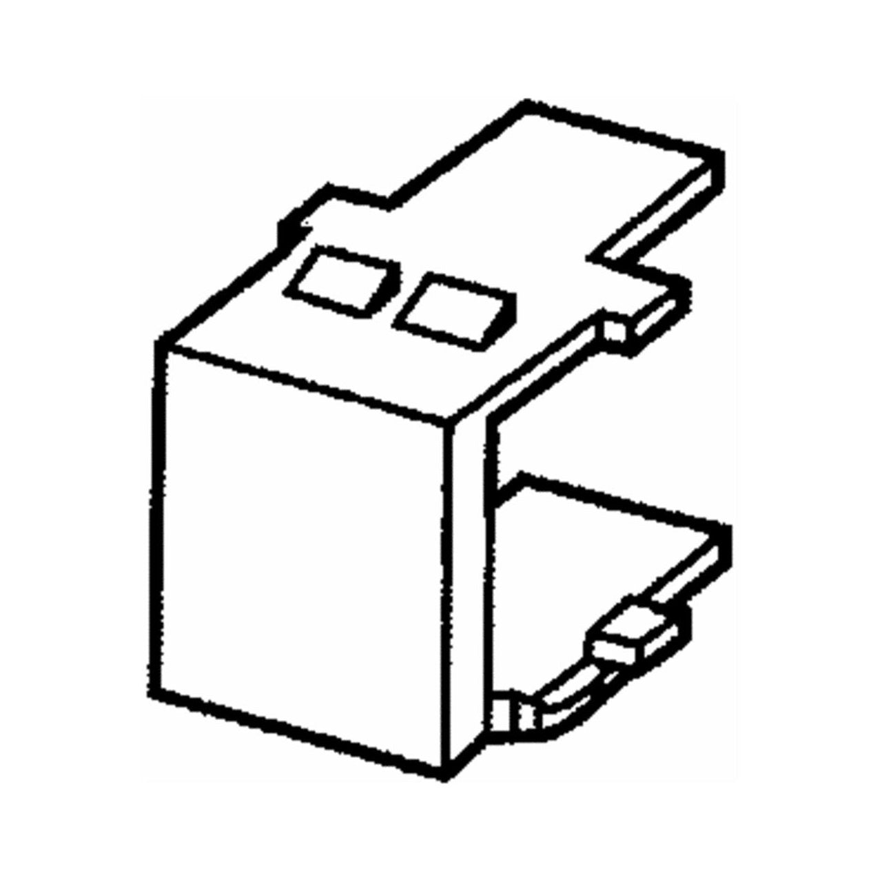Leviton 40859-W QuickPort Snap-In Module Wallplate, Blank, White