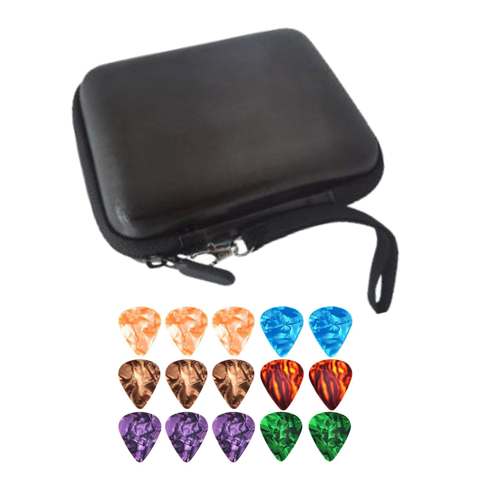 Enakshi Leather Guitar Picks Holder Case Plectrums Bag For Guitar Pick Black|Musical Instruments & Gear | Guitars & Basses | Par
