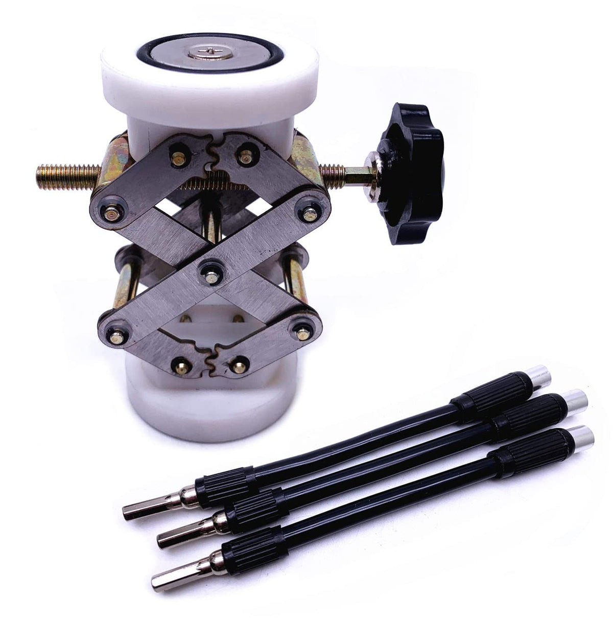Jiayouy Guitar Brace Repair Jack Tool Telescoping Jack For Sound Beam Support Range Of Adjustment 2.5'' To 4.7'' (White)