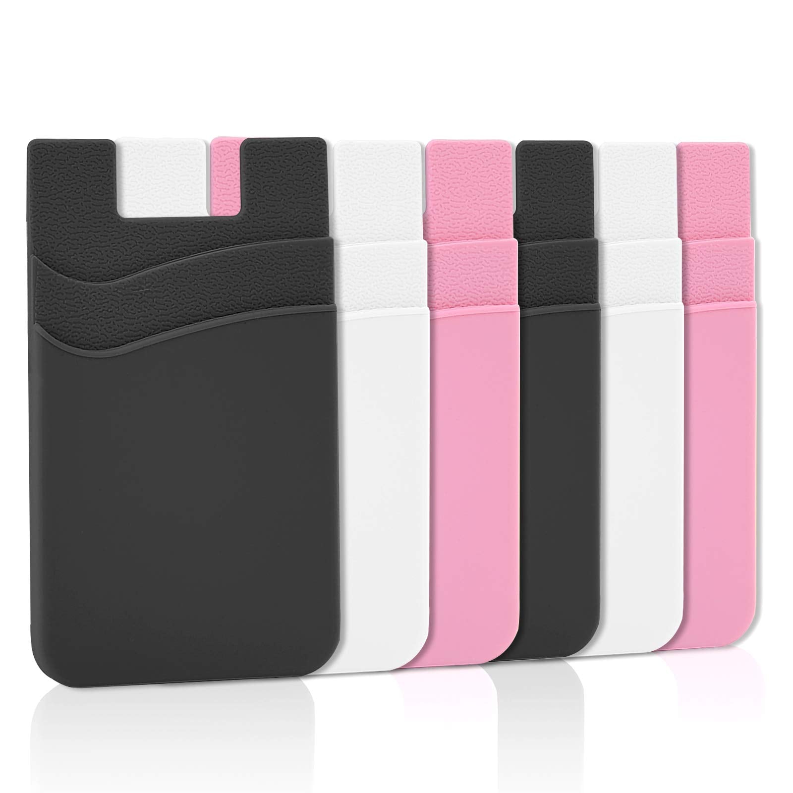 Senose Phone Wallet Stick On, Phone Card Holder Back Of Phone Sleeve Pocket Phone Pouch Strong Adhesive Compatible For Iphone, S