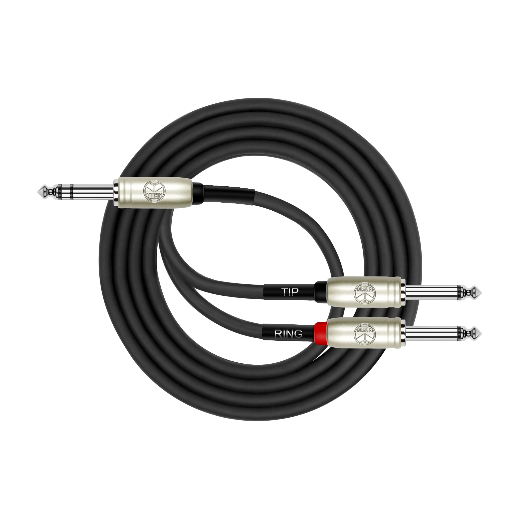 Kirlin Cable Y 336Pr 06   6 Feet   1/4 Inch Stereo Plug To Dual 1/4 Inch Mono Plug Y Cable