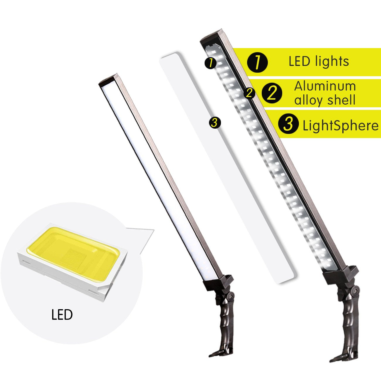 Gskaiwen Photography Studio Led Lighting Kit Adjustable Light Professional Electrical Lights With Light Stand Tripod Photographi