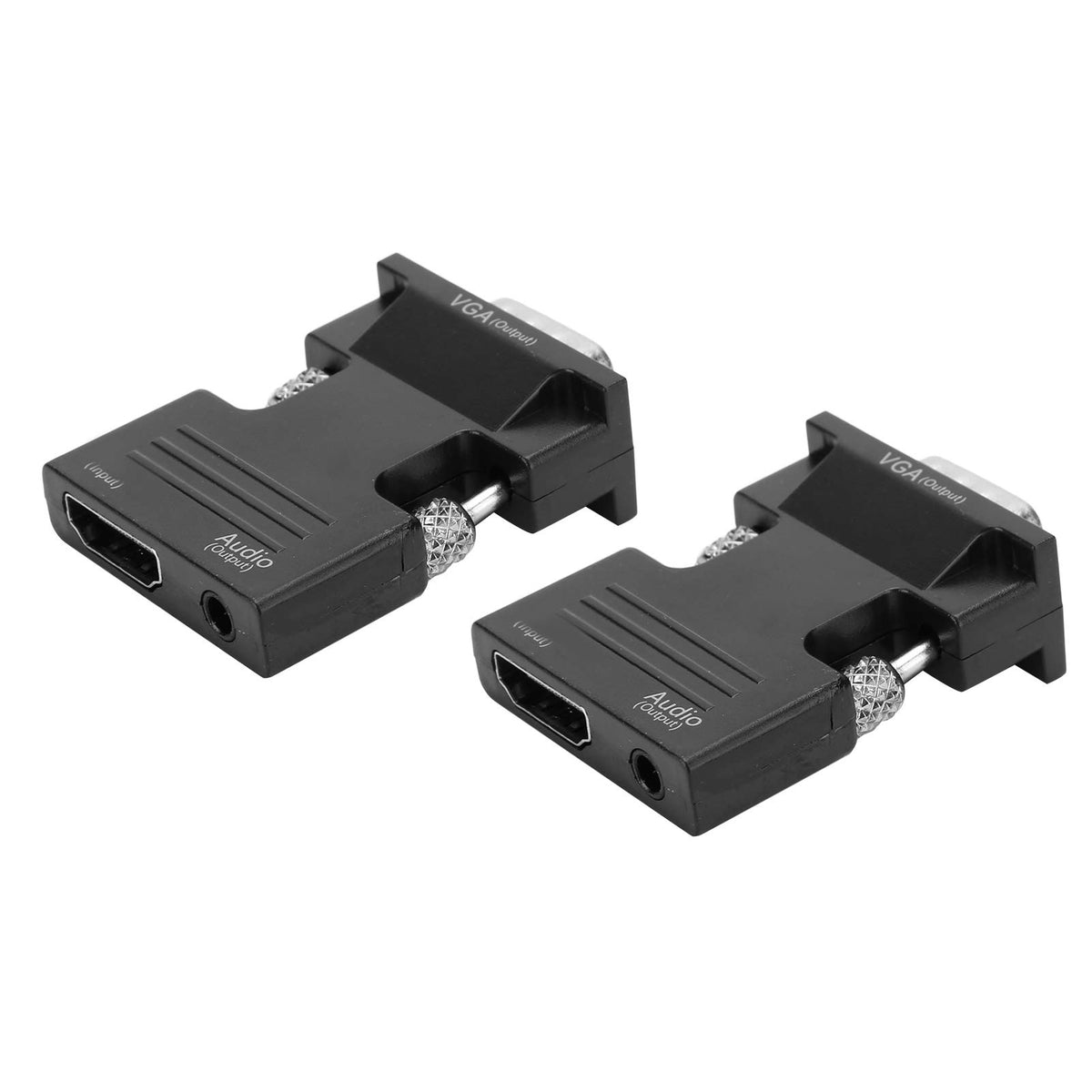 High Definition Media Interface To Vga Adapter, 3.5 Audio/3.5 To R + L Out Adapter Converter With Audio Line, High Definition Me