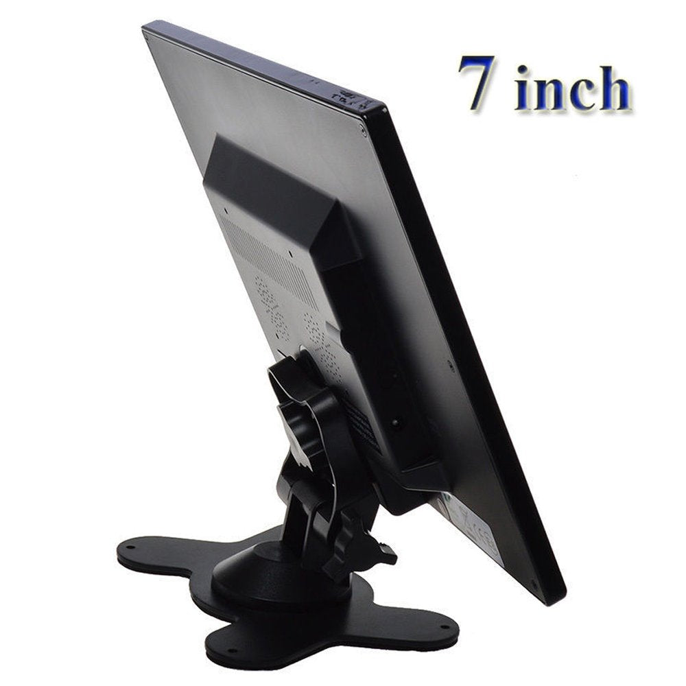 Sallybest 7 Inch Ultra Thin 16:9 Hd 800X480 Tft Lcd Color Display Headrest Monitor Touch Button Monitor Screen Support Av Hdmi V
