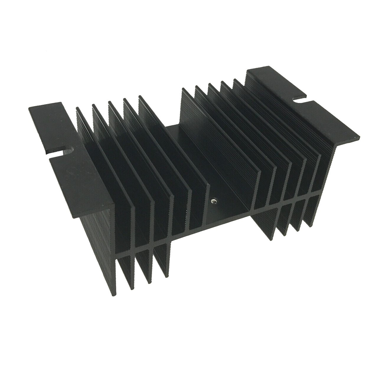 Saim Aluminum Heatsink Heat Dissipation Sink For Solid State Relay Ssr Black 3 Pcs