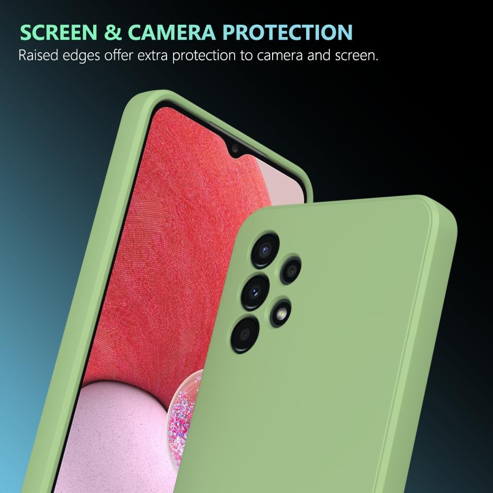 Wogroo For Samsung Galaxy A13 4G Case Green, Scratch Resistant With Soft Touch, Slim Thin Phone Cover For Samsung Galaxy A13 4G