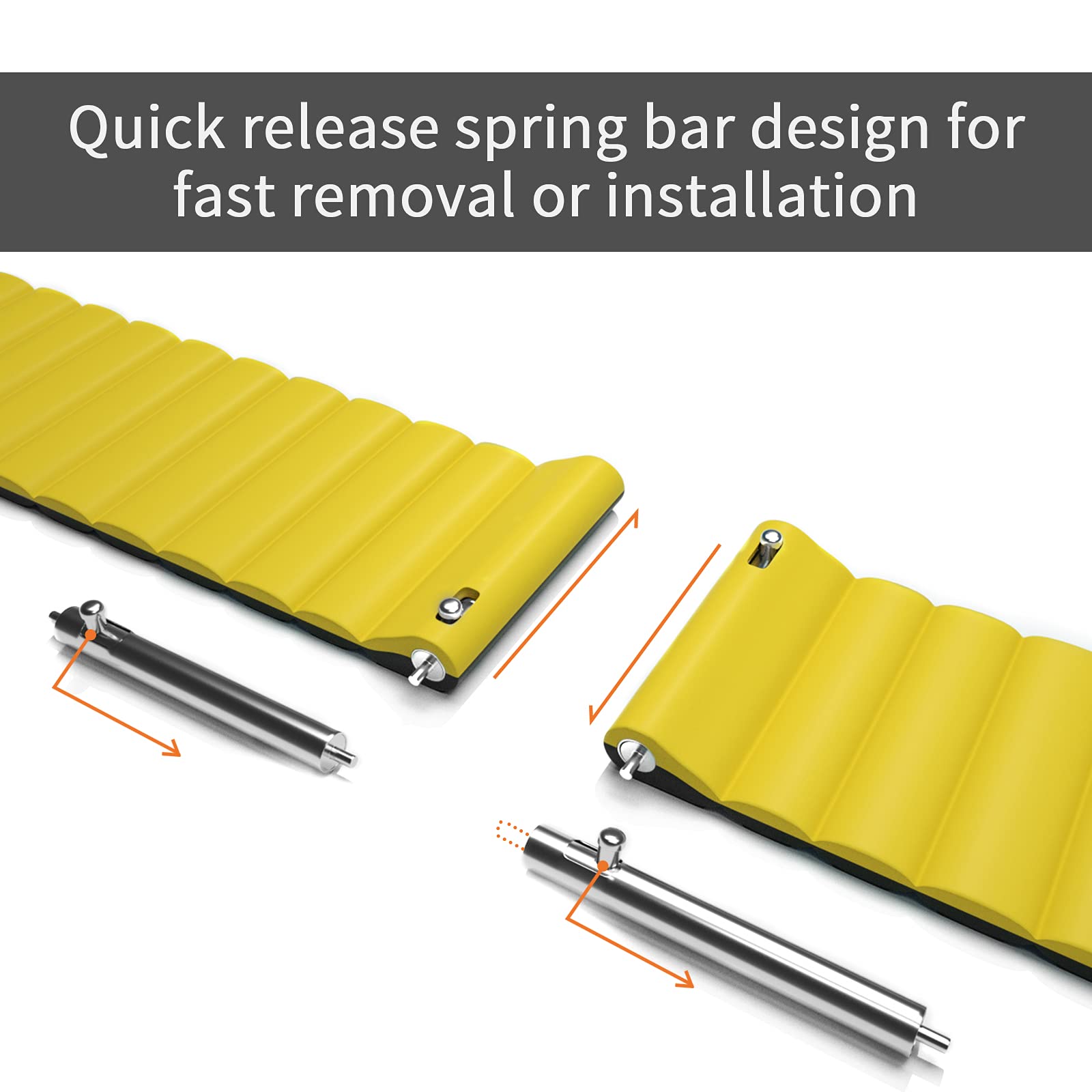 Pfct-U Magnetic Watch Band, Silicone Watch Strap Quick Release Smart Watch Bands 20Mm 22Mm For Galaxy Watch 42Mm 46Mm Gear S2 S3