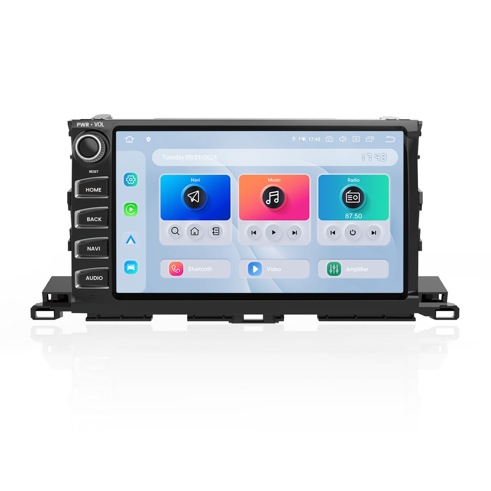 Dasaita Android 13 Car Stereo For Toyota Highlander 2015-2019 With Wireless Apple Carplay/Android Auto, 10.2'' Qled Touch Screen