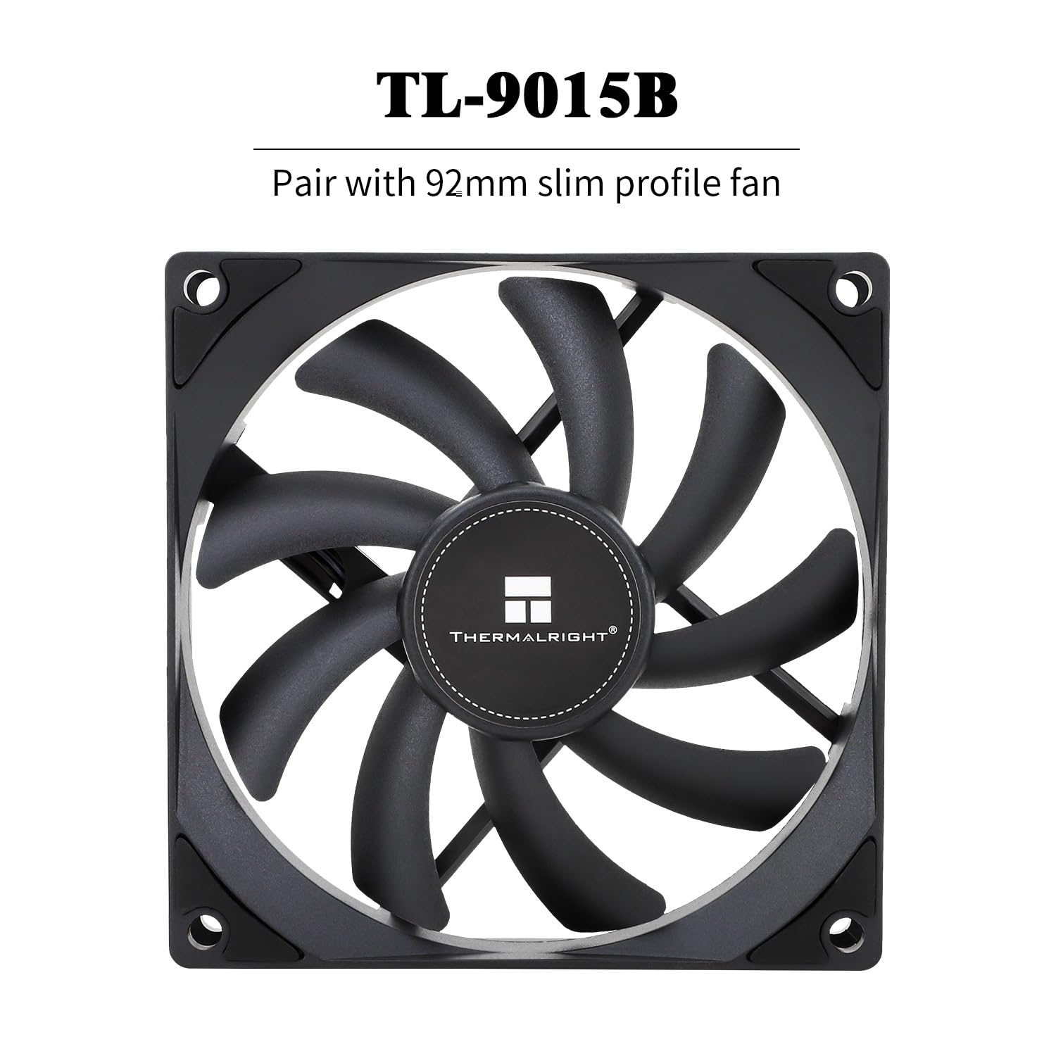 Thermalright Axp90 X36 Black Low Profile Cpu Cooler, With 92Mm Tl 9015B Slim Pwm Fan, Itx Cpu Cooler, Aghp Technology, 36Mm Heig