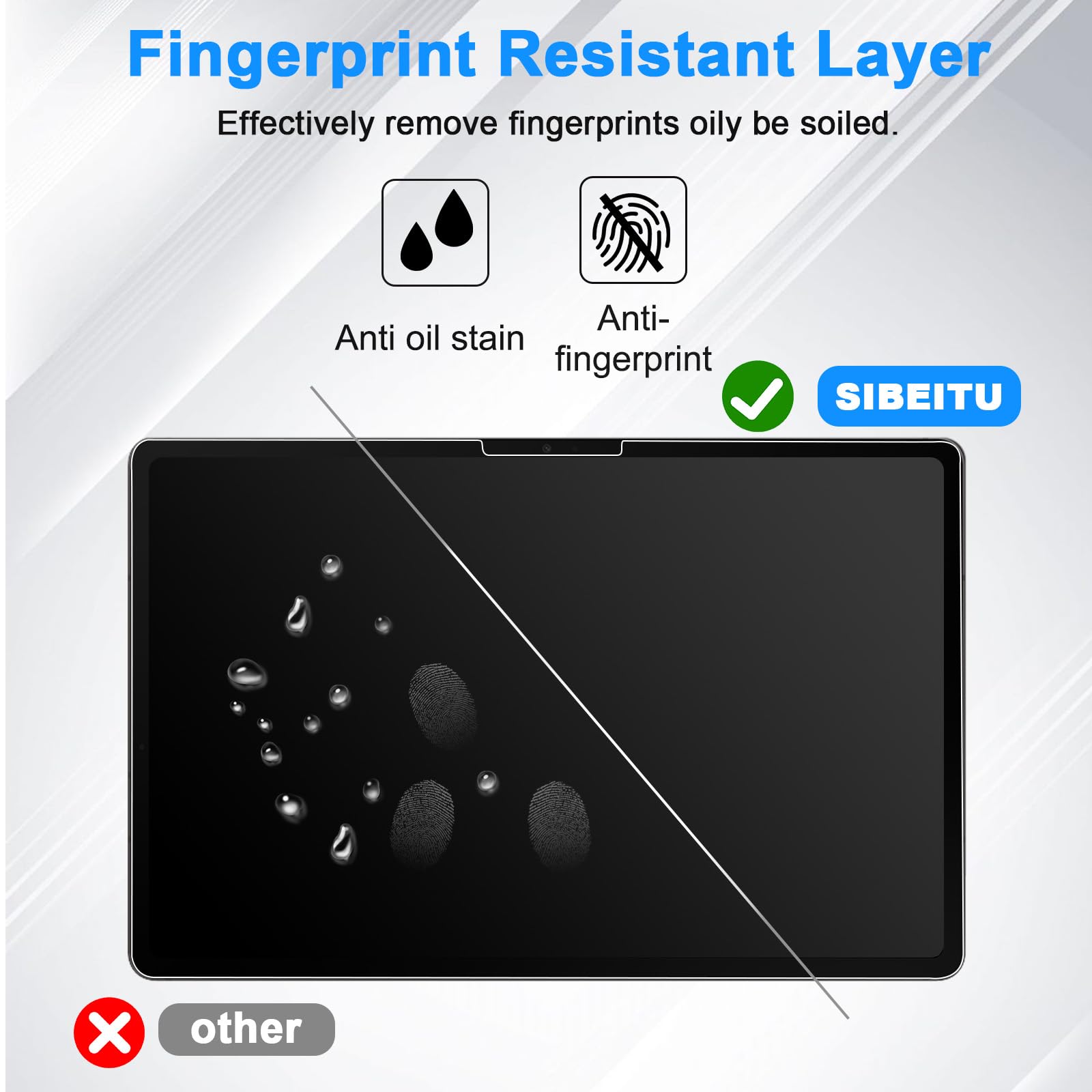 Sibeitu Screen Protector For Ipad Air 11 Inch 2024 Model M2, 2 Pack Ipad Air 6Th Generation Tempered Glass Film, 9H Hardness Hd