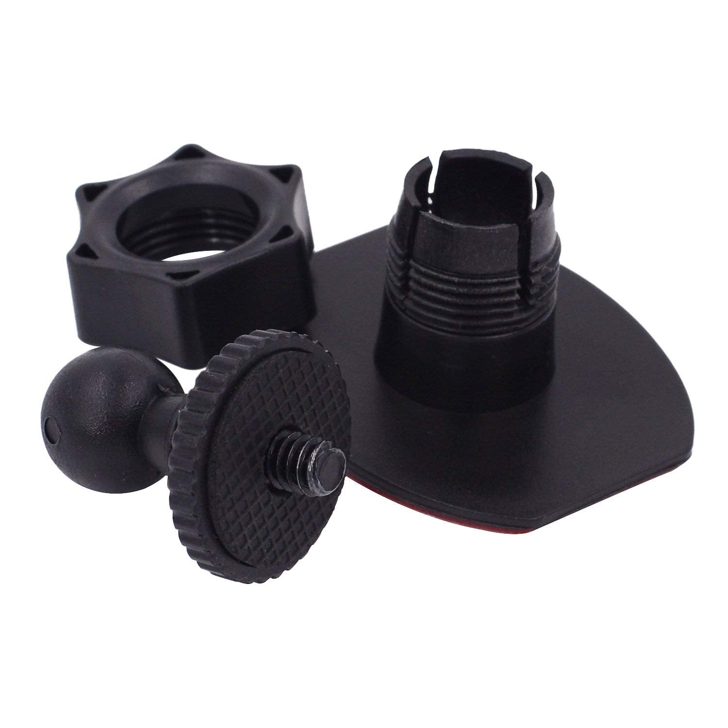 Isaddle Ch01B 1/4 Thread Camera Mount Mini Double-Sided Adhesive In Dash Cam Mount Holder - Universal Tripod Permanent Holder Fi