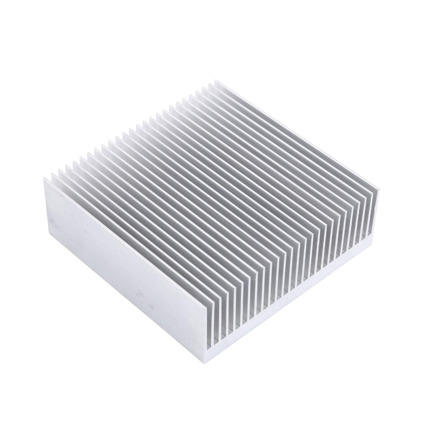 Awxlumv Aluminum 80Mm Heat Sink 3.15X3.15X1Inch/ 80X80X27Mm Heatsink Large Radiator Circuit Board Cooling Cooler 26 Fins For Led