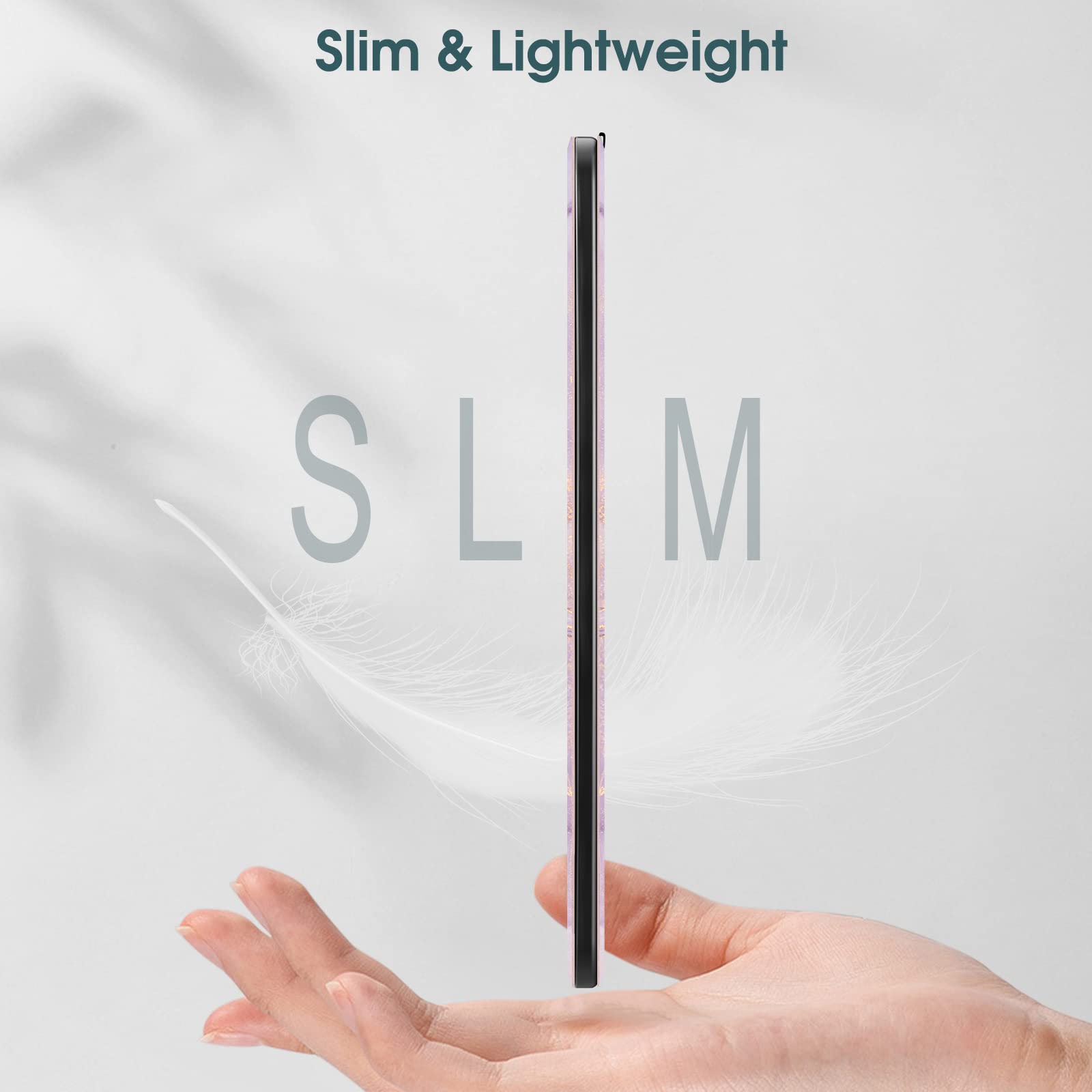 Fintie Slimshell Case For Kindle Scribe 10.2 Inch (2022 Released) - Premium Pu Leather Lightweight Book Folio Cover Auto Sleep/W