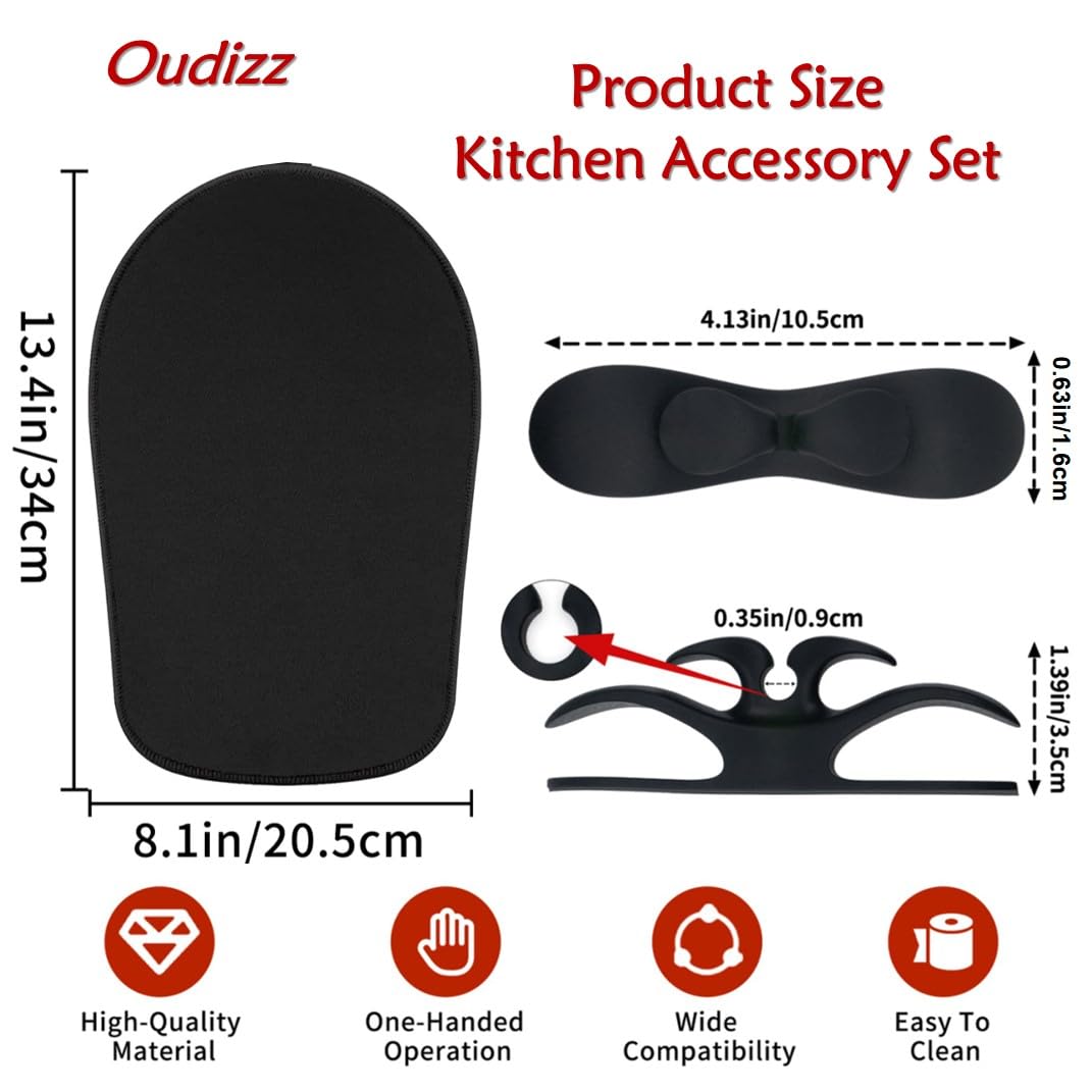 Mixer Slider Mat For Kitchen Aid Stand Mixer With 2 Black Mixer Accessories,Kitchen Aid Mixer Slider Mat Compatible With Kitchen