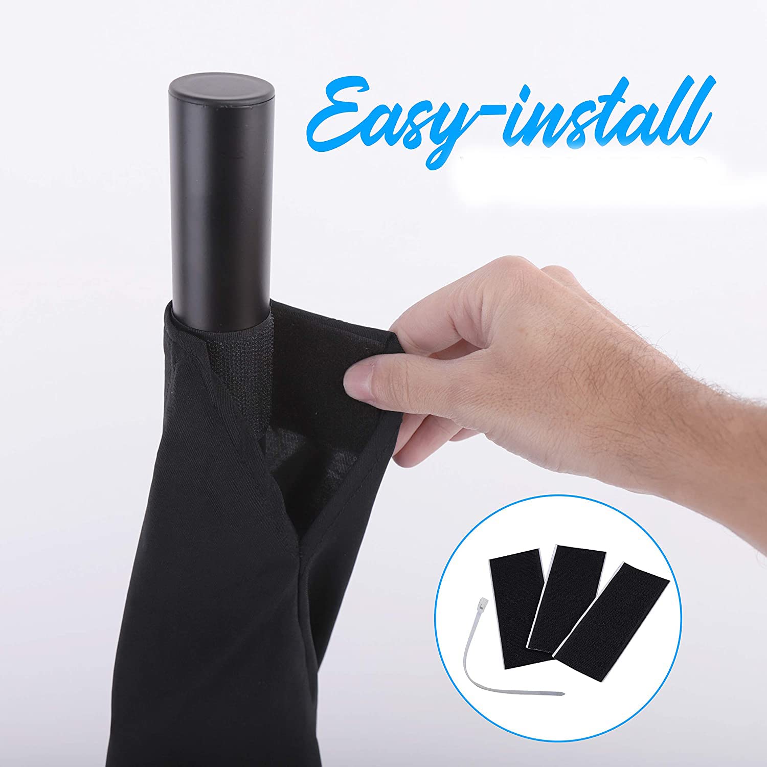 Pyle Universal Lighting Tripod Stand Scrim   Dj Light Speaker Stand Skirt Tripod Scrim Cover W/Hook And Loop Stretchable Lycra S