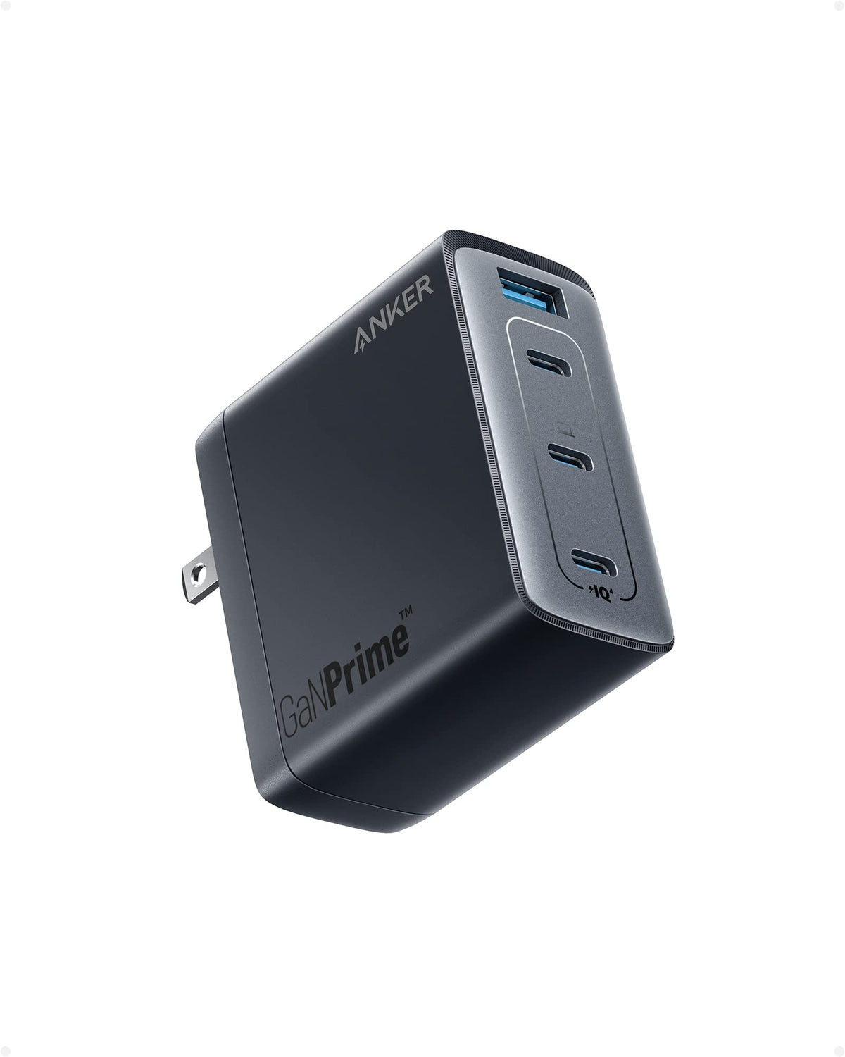 150W Usb C Charger, Anker 747 Charger ( Ganprime), 4 Port Fast Compact Foldable Gan Charger For Macbook Pro/Air, Iphone 14/Pro,