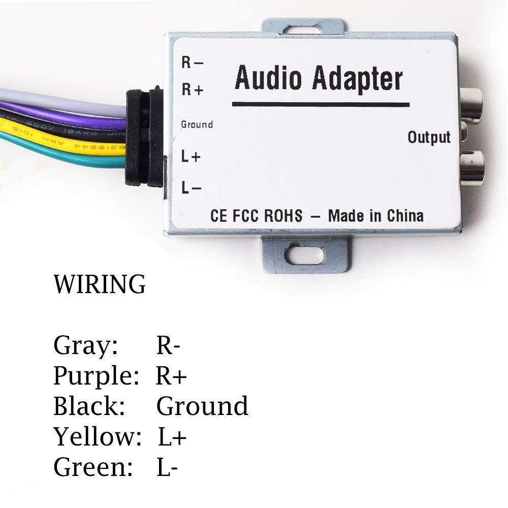 Car Stereo Audio Speak Signal Hi Low Converter For Auto Amp Subwoofer Amplifier Cd Player High To Low Adapter Audio Amp Converter
