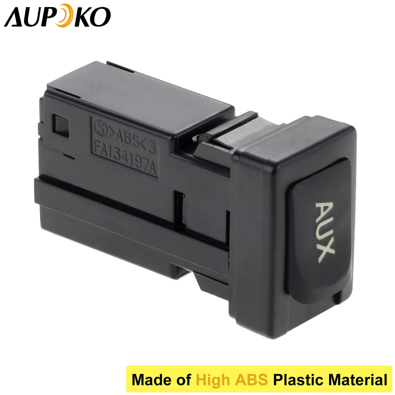 Aupoko 86190 02020 Aux Port Adapter, Auxiliary Stereo Input Jack Assembly, Replacement For Toyota Camry Matrix Venza Highlander