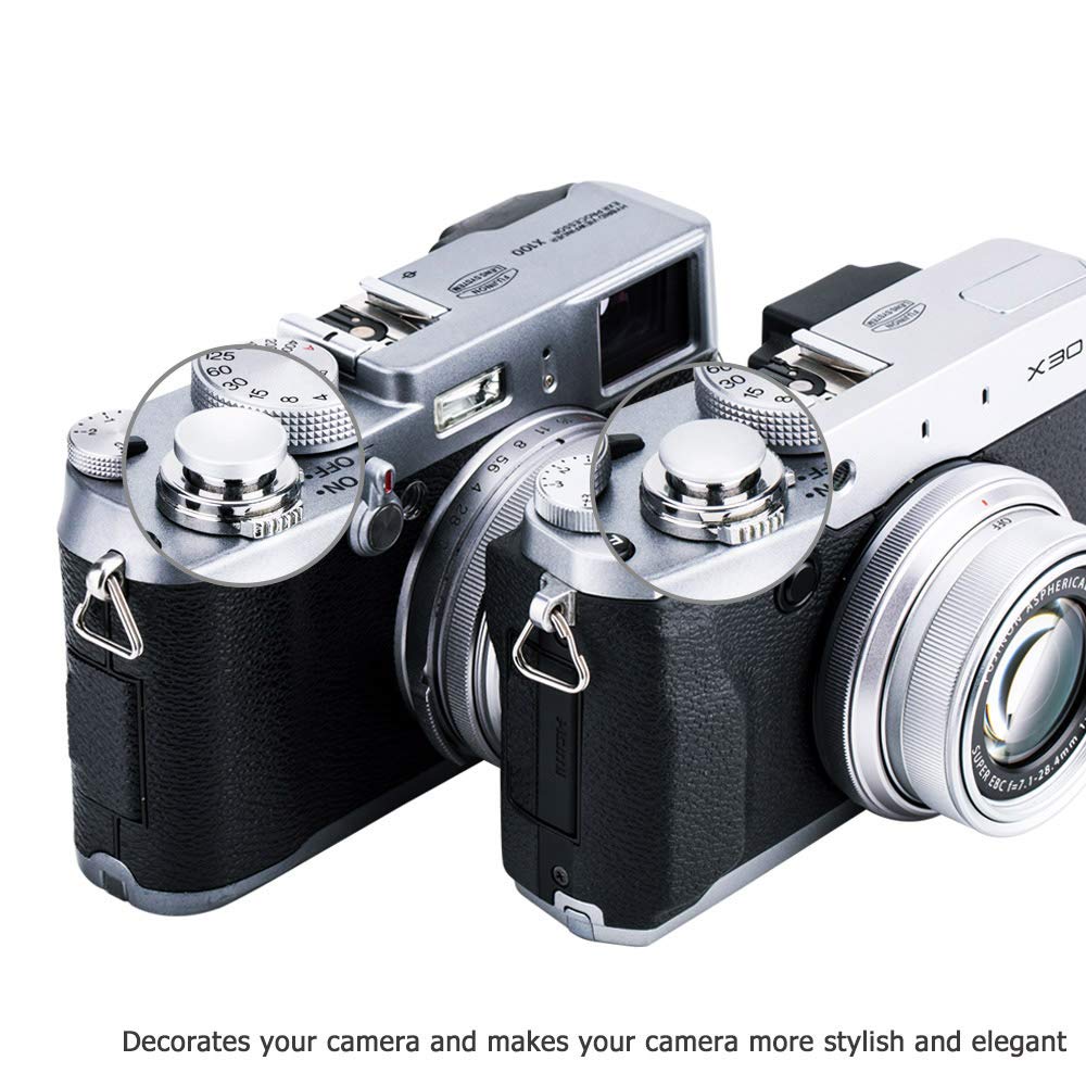 Jjc 2-Pack Camera Soft Shutter Release Button For Fuji Fujifilm X100Vi X100V X100F X100T X-T3 X-T4 X-T2 X-T50 X-T30 X-T20 X-Pro3