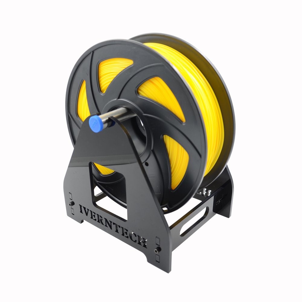 Iverntech 1 Spool Acrylic 3D Printer Filament Holder Mount Rack For Pla, Abs, Wood, Tpu, Nylon, Flexible Materials
