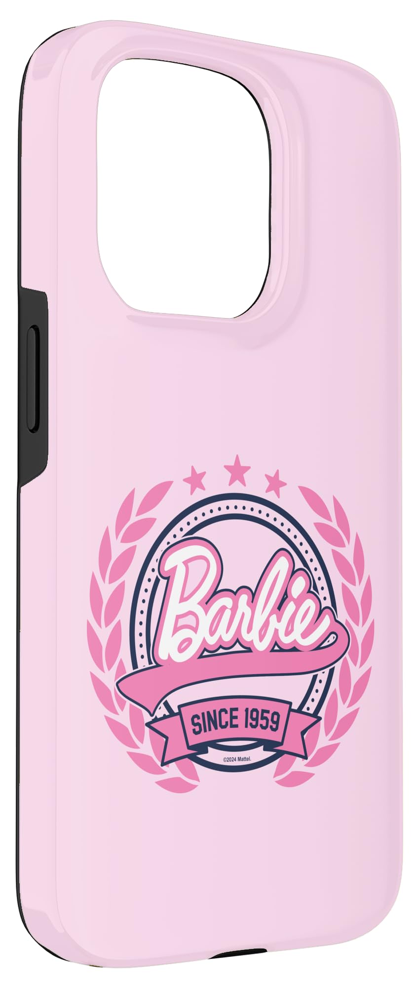 Iphone 15 Pro Barbie   Varsity Collegiate Seal Since 1959 Logo Case