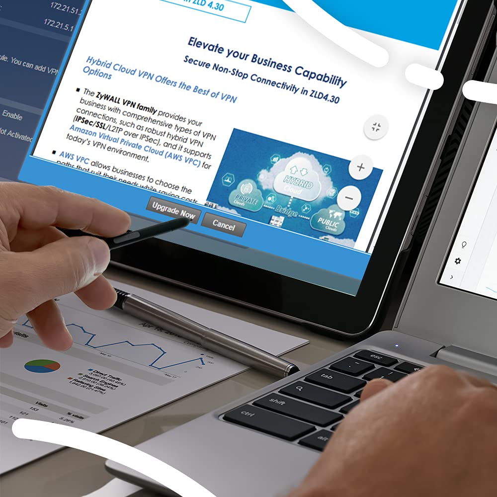 Zyxel Next Generation Vpn Firewall With 1 Wan, 1 Sfp, 4 Lan/Dmz Gigabit Ports And 802.11Ac/N Wifi [Usg20W-Vpn]