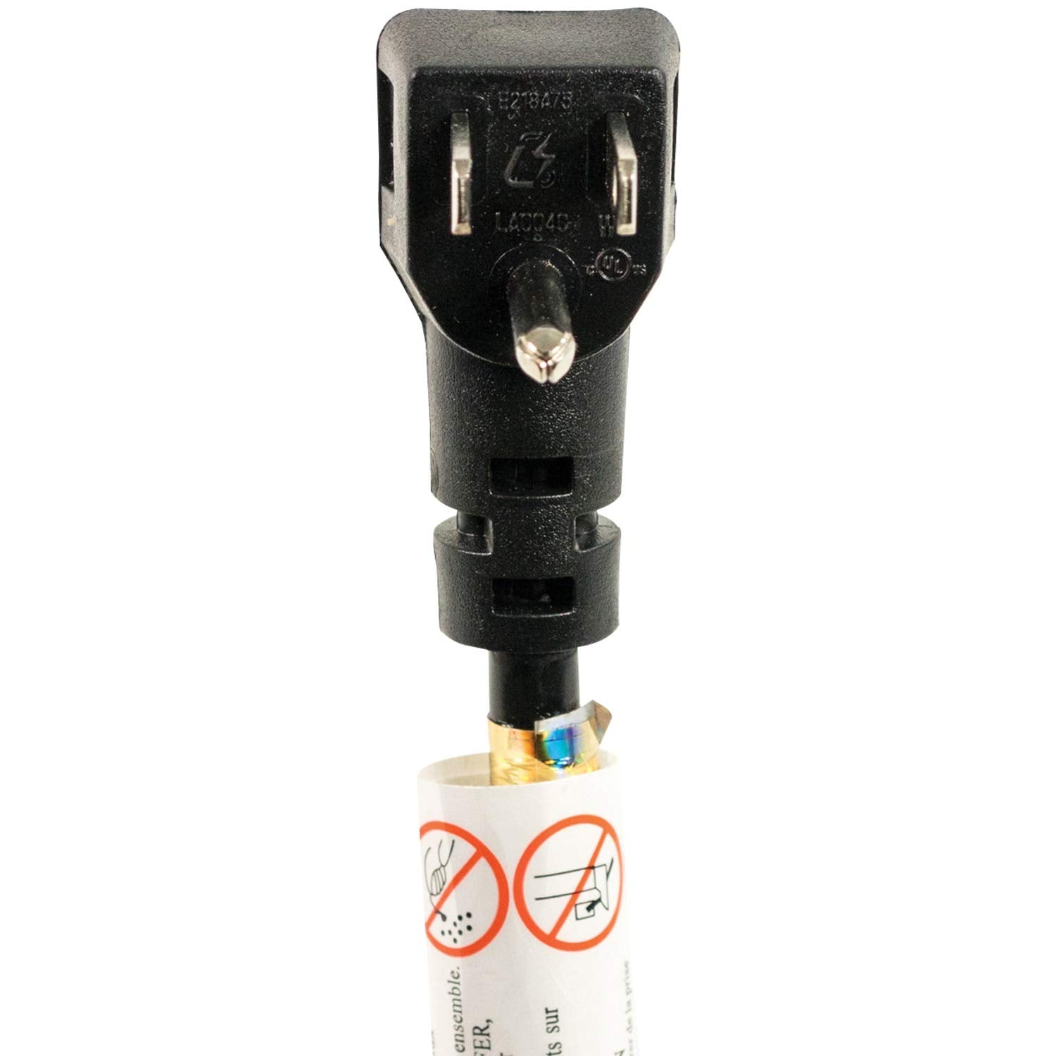Certified Appliance Accessories 15 0336 10 Amp Appliance Power Cord, 6 Feet, 3 Wires, Grounded, Right Angle Plug Head