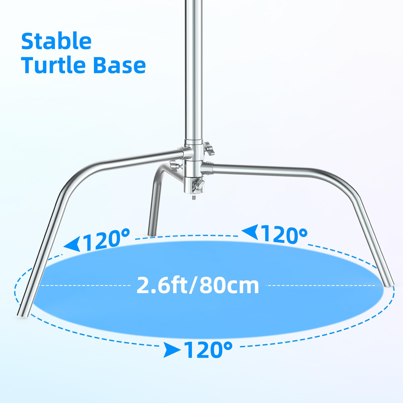 Hagibis C Stand Adjustable Heavy Duty Tripod Stand With 100% Stainless Steel, Photography Light Stand For Studio Softbox, Monoli