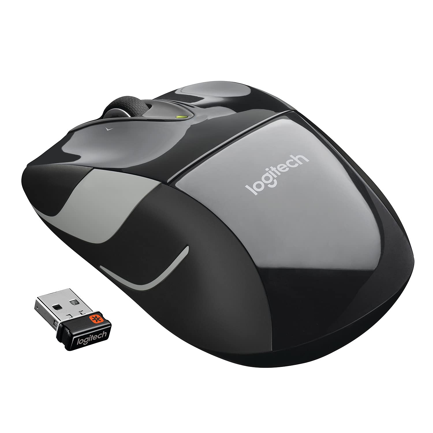 Logitech M525 Wireless Mouse, Black/Gray