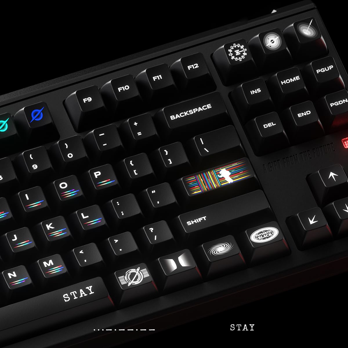 Interstellar Theme Keycaps 172 Key Pbt Keycaps Cherry Custom Keycap Set Is Suitable For 61/87/104/108 Cherry Mx Switch And Other