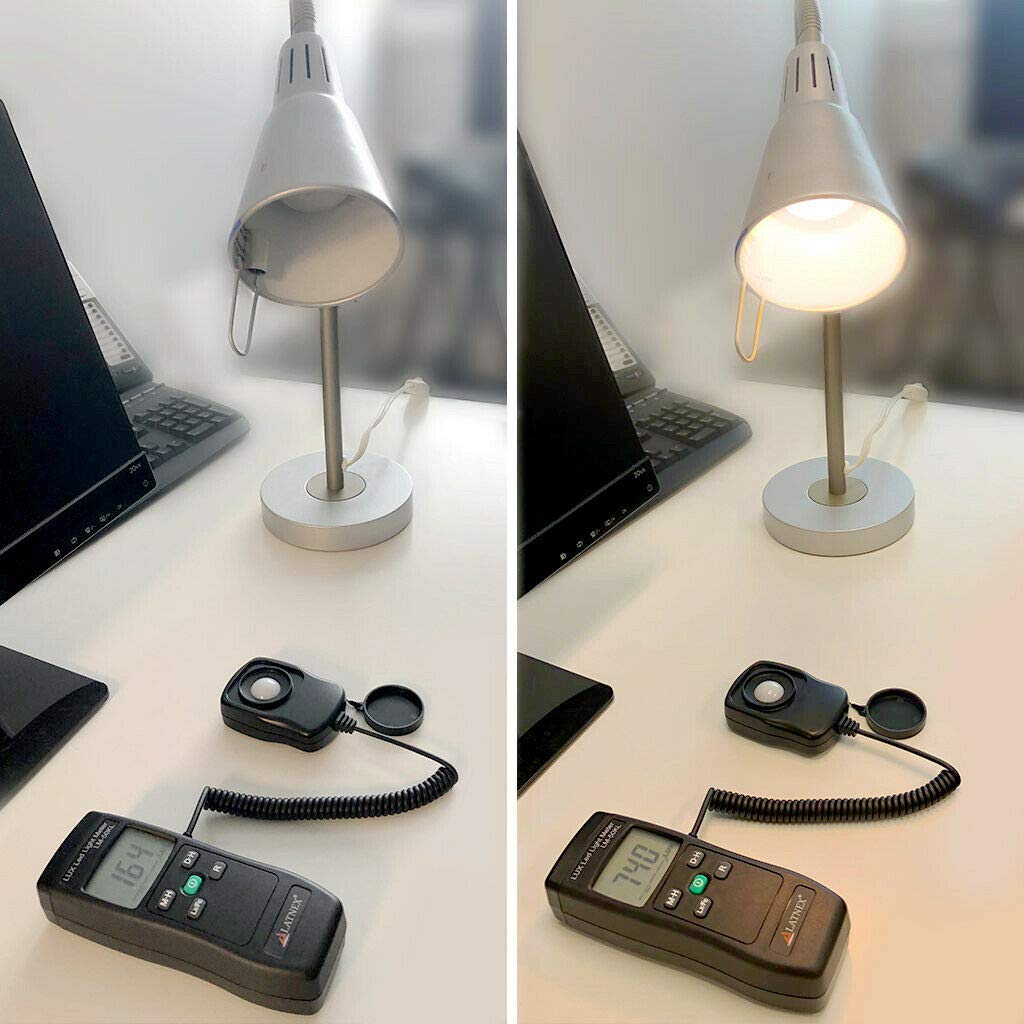 Latnex Light Meter Lm 50Kl Measures Lux/Fc   Led/Fluorescent, Industrial, Household, And Photography   Calibration Certificate I