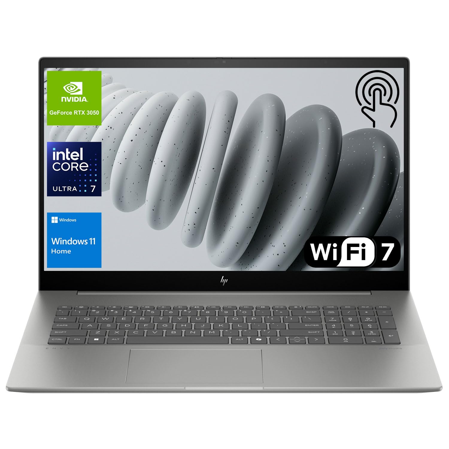 Hp Envy Laptop, 17.3'' Fhd Touchscreen, Intel Core Ultra 7 155U, Nvidia Geforce Rtx 3050, 64Gb Ddr5 Ram, 2Tb Ssd, Hdmi, Thunderb