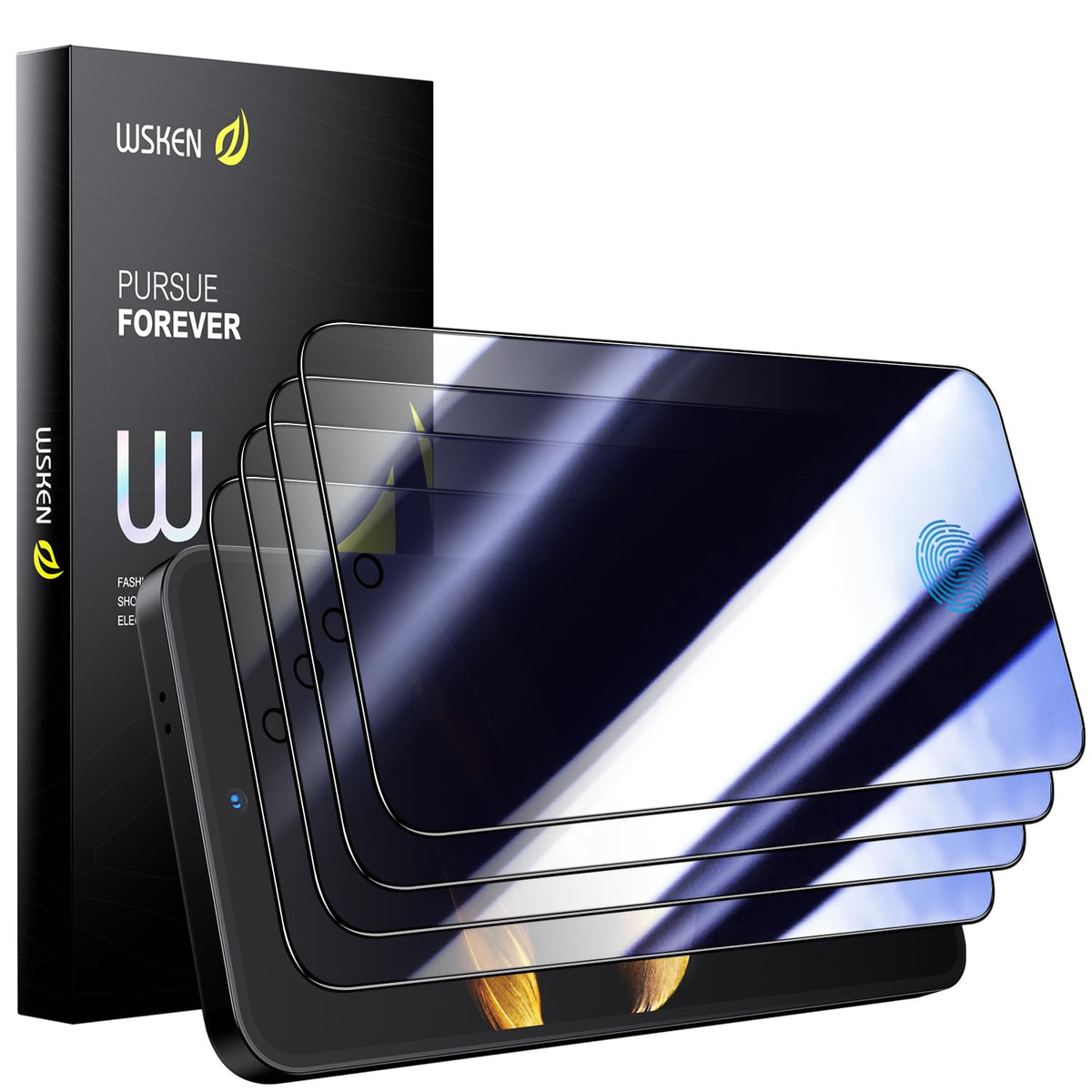 Wsken [Replacement] For Samsung Galaxy S24 Plus / S24+ (6.7 Inch) Privacy Screen Protector   4 Pack (Without Installing Box)